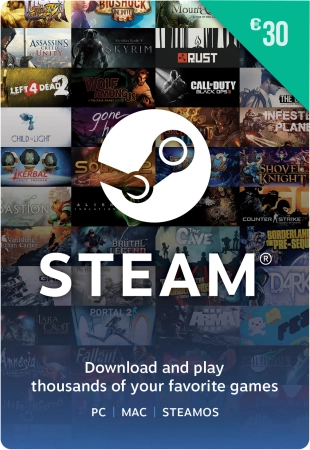 Carte Steam 30€